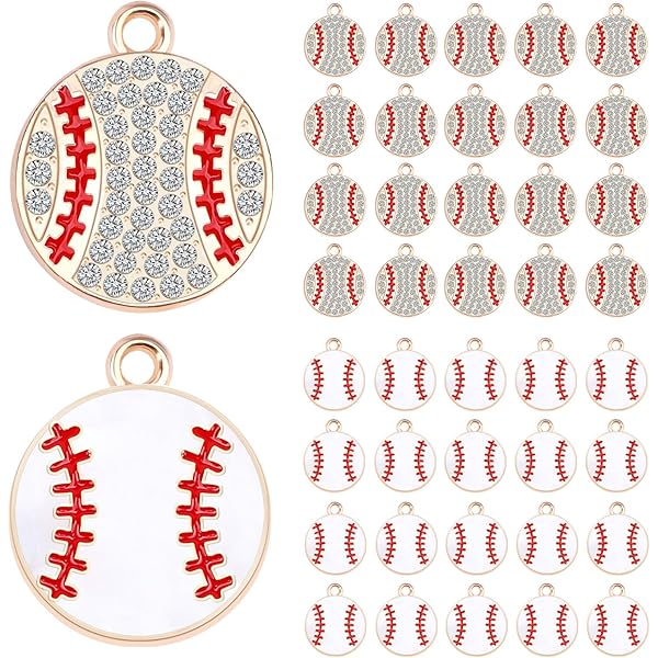 Amazon.com: Hobby Lobby Charm Me Baseball Charm With Rhinestones